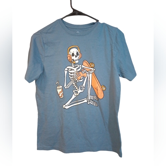 Wonder Nation, boys XL cool dude skater skeleton Tee - Picture 1 of 4